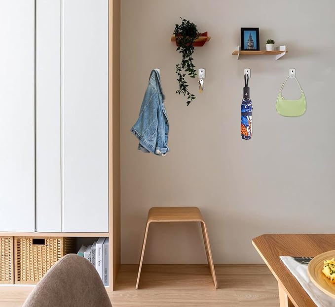20Pack Ceiling Hooks Bulk for Hanging Plants 2.5in White - Image 4