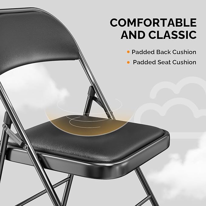 VINGLI 10 Pack Folding Chairs - Image 4