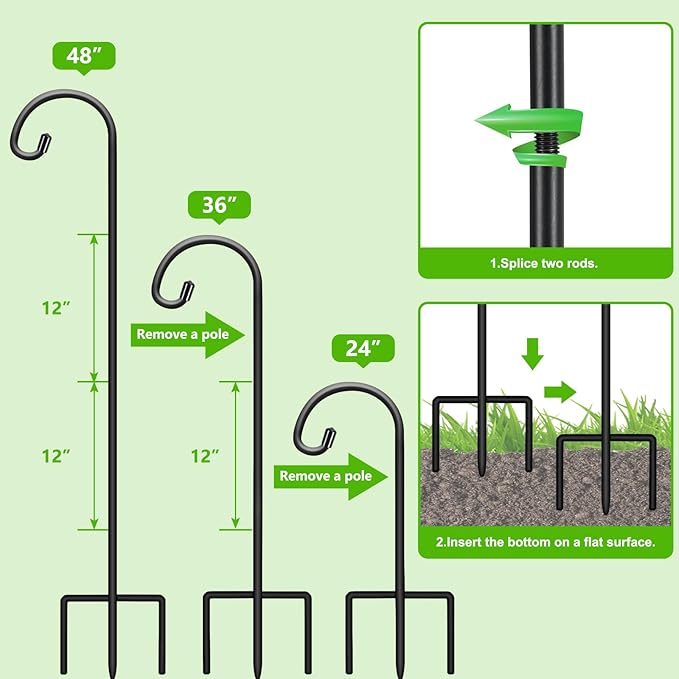 FEED GARDEN 48 Inch Small Shepherd Hooks - Image 5