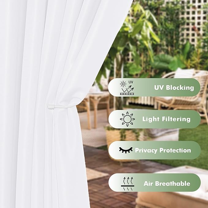 HolidayIdeas Waterproof Outdoor Curtains - Image 3