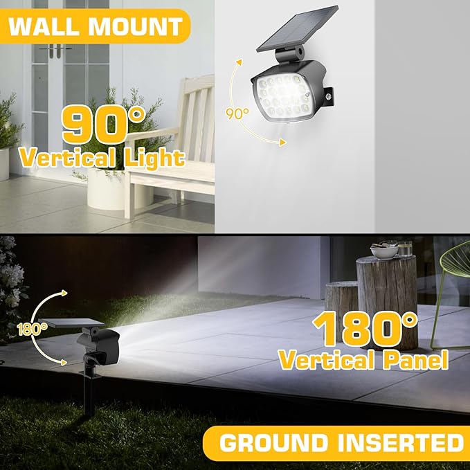 Kaxiida Solar Spot Lights Outdoor Waterproof - Image 5