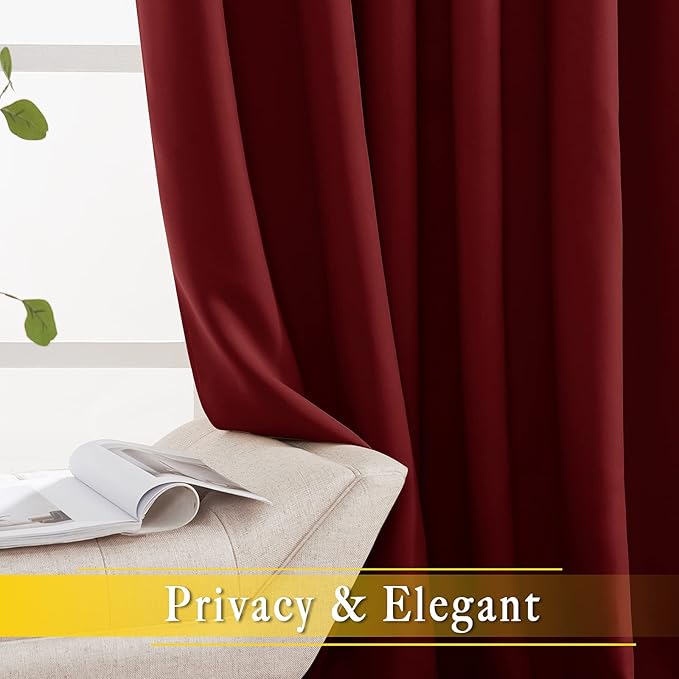 NICETOWN Glass Door Curtain for Windows, Extra Wide Thermal Insulated Curtain - Image 6
