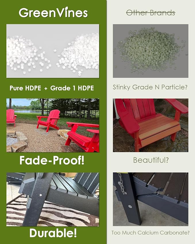 GREENVINES Outdoor Dining Table | 67’’ | HDPE | Rectangle Tables - Image 7