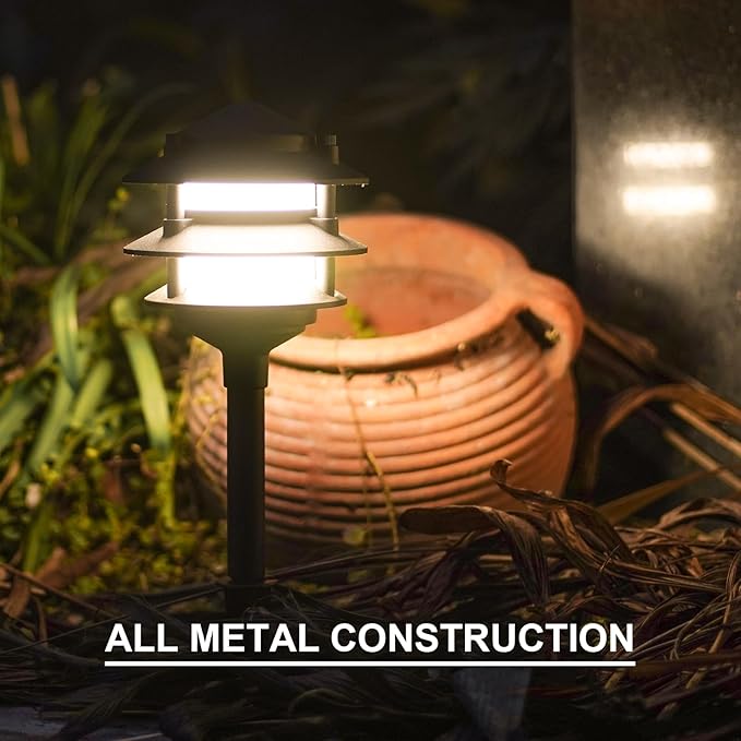 GOODSMANN Landscape Lighting 8PK Pathway Lights Low Voltage 2.2 Watt LED 12V AC - Image 4