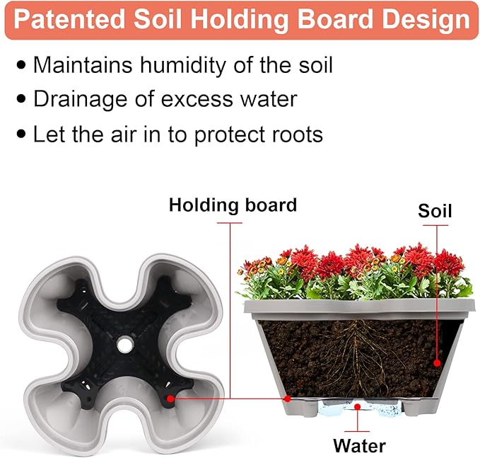 GameXcel Vertical Planter 3 Tier Stackable Planters Garden Planters Strawberry - Image 3