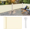 LOVE STORY Custom Size 3'x4' Butter Cream Balcony Privacy Screen, UV Block by LOVESTORY