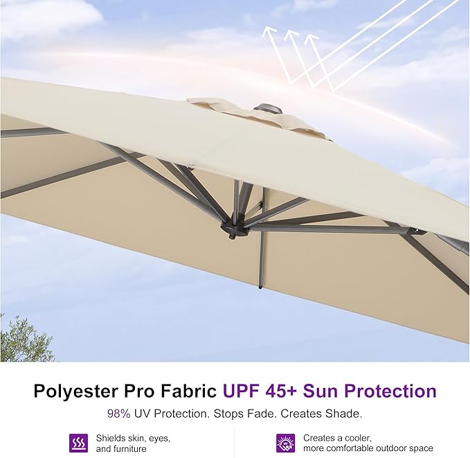 PURPLE LEAF 10 Feet Patio Umbrella - Image 6