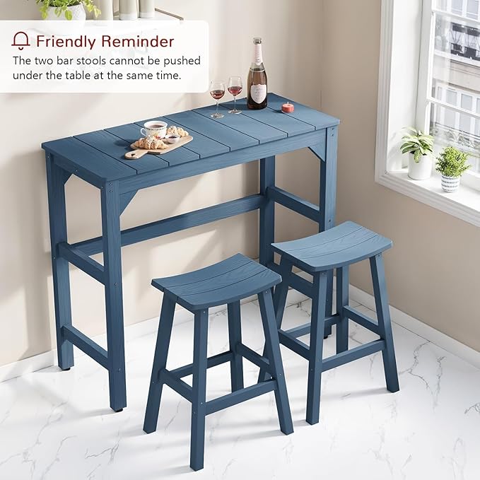 Stoog All-Weather Outdoor Bar Table, Patio Counter Height Bar Tables - Image 9