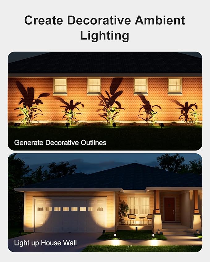 4 Pack Solar Powered Spotlights Waterproof Outdoor - Image 5