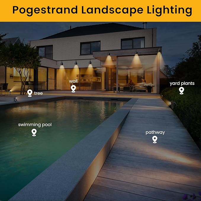 Low Voltage Landscape Lighting, 10 Pack Outdoor LED Landscape Spotlights - Image 8