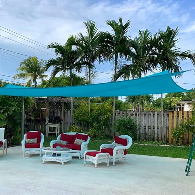 Quictent 20x16ft Rectangular Sun Shade Sail 185G HDPE Canopy 98% UV Block - Image 8