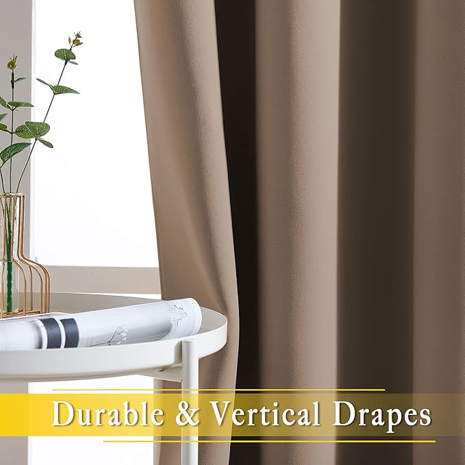 NICETOWN Blackout Curtain for Sliding Door, Grommet Top Thermal Insulated - Image 4