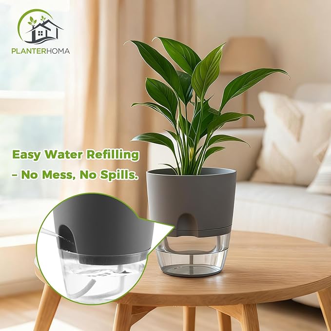 Planterhoma 8 Pack Self Watering Pots - Image 7