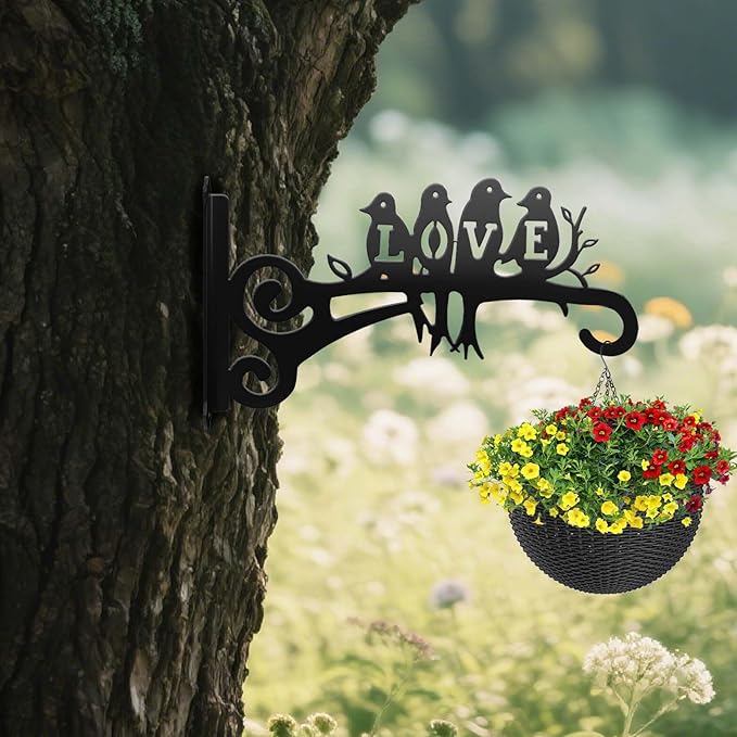 4-Pack Aesthetic Plant Hangers Outdoor and Indoor – 10 Inch Metal Hanging Plant - Image 7