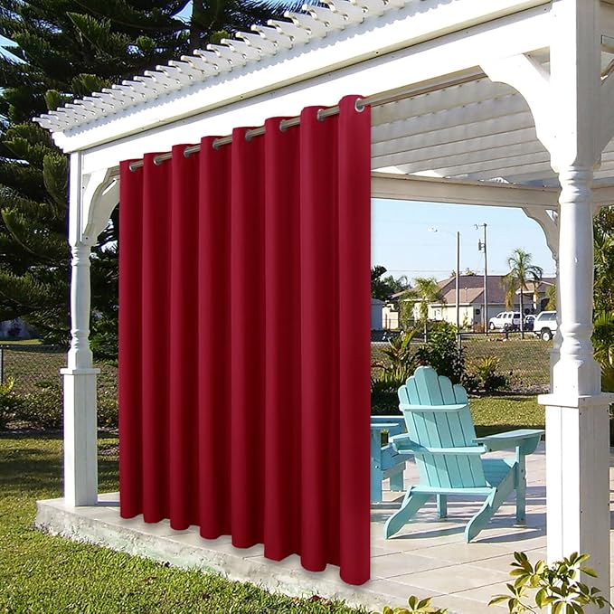 BONZER Outdoor Curtains for Patio Waterproof Thick Privacy Extra Wide Grommet - Image 7