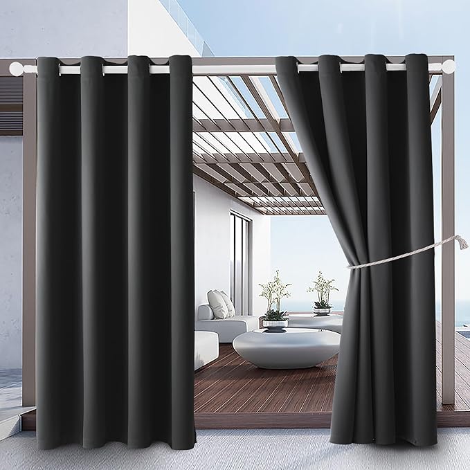 Waterproof Outdoor Curtain W52 x L84 by DivaenCamino
