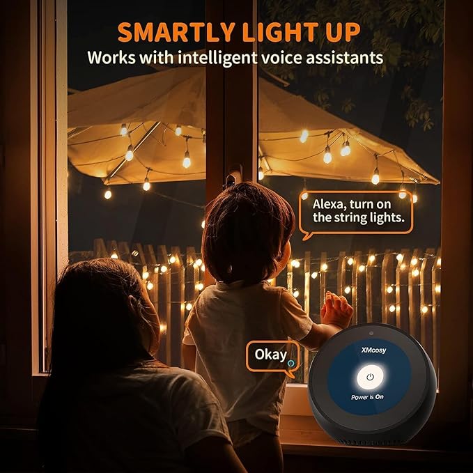 XMCOSY+ Smart Outdoor String Lights, 75Ft G40 Globe Patio Lights - Image 9