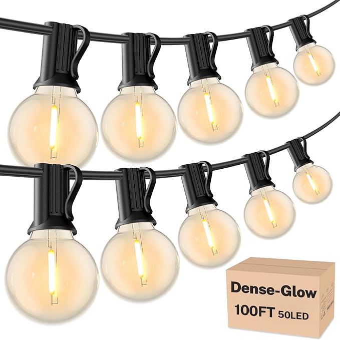 RTTY Dense-Glow 100FT All-Purpose Outdoor String Lights by RTTY