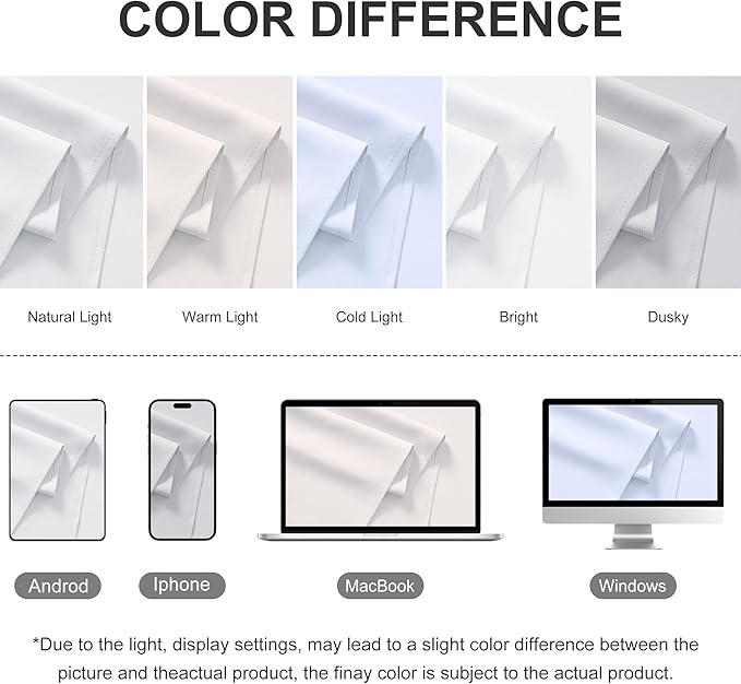 RYB HOME Outdoor White Curtains - Image 7