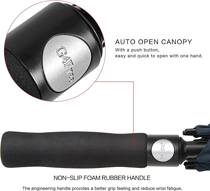 G4Free 47/54/62/68/72 Inch Automatic Open Golf Umbrella Oversize Extra Large - Image 9