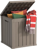 EasyUp 50 Gallon Outdoor Storage Box, Resin Waterproof UV-Resistant Deck Box by EASYUP
