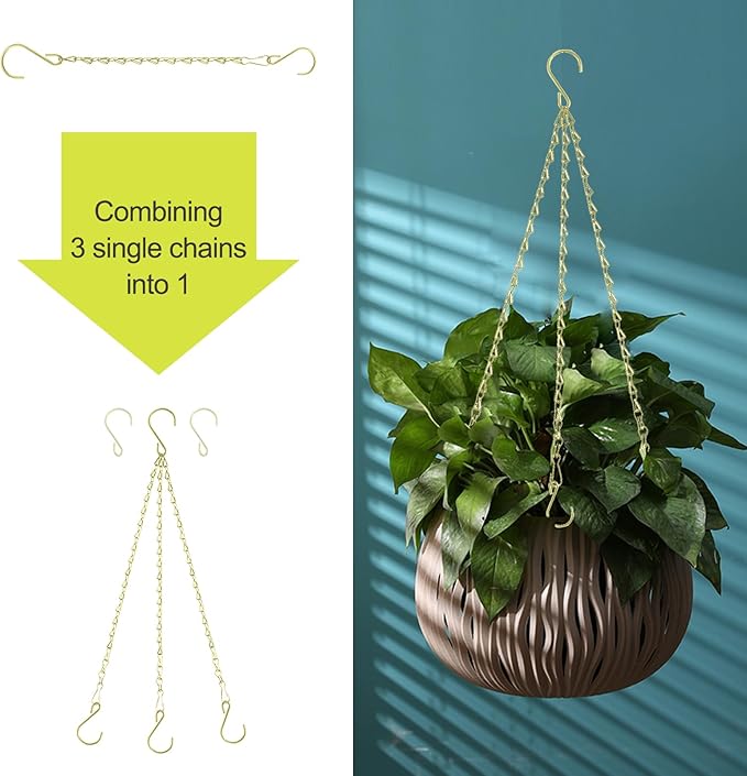 RIFNY 20 Inch Gold Chain for Hanging Plants, Small Plant Chains for Hanging - Image 4