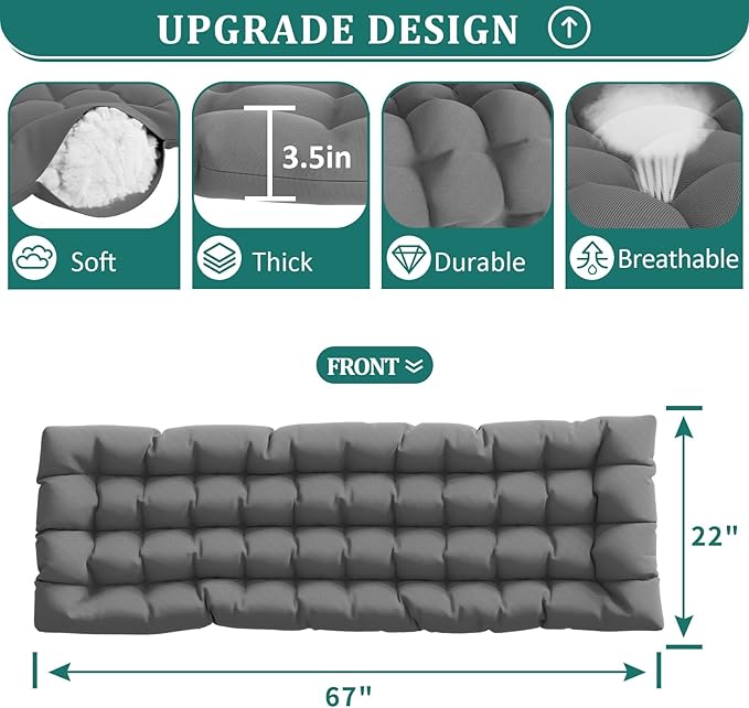 UDPATIO Oversized Zero Gravity Chair 33In XXL Patio Reclining Chair - Image 5
