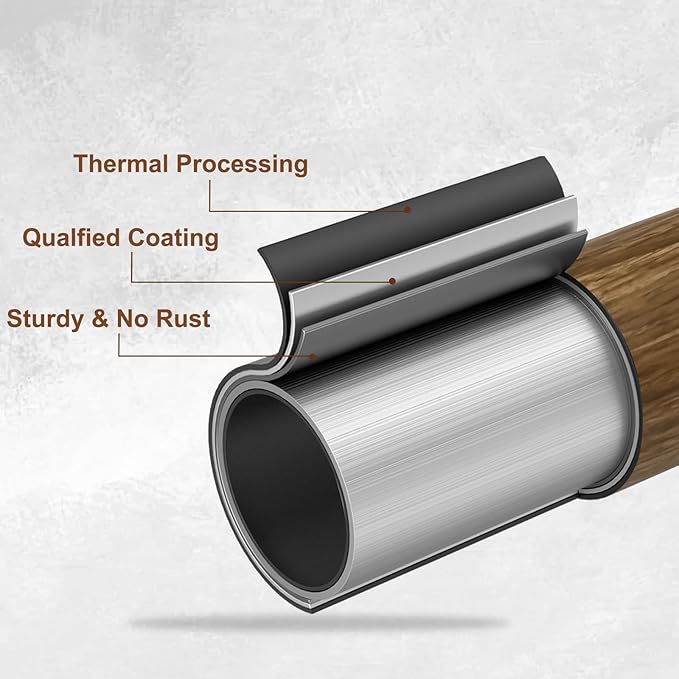1” Diameter Curtain Rods Itself is 30 to 90 inch 1 Pack Fit 30-84 inch Window - Image 4