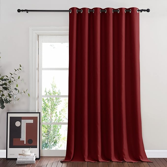NICETOWN Glass Door Curtain for Windows, Extra Wide Thermal Insulated Curtain by NICETOWN