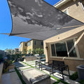 SUNLAX Sun Shade Sail SS-116 18' x 18' x 18' Dark Grey Triangle Canopy Sail by SUNLAX