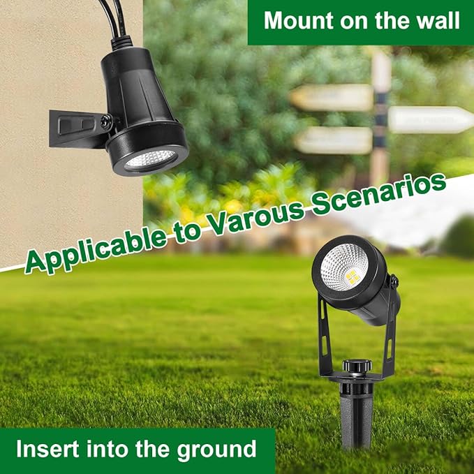 Low Voltage Landscape Lighting, 6 Pack Outdoor Spot Lights - Image 6