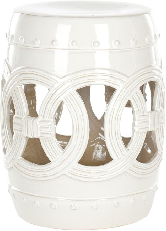 SAFAVIEH Home Collection Double Coin Antique White Ceramic Indoor/ Outdoor by SAFAVIEH