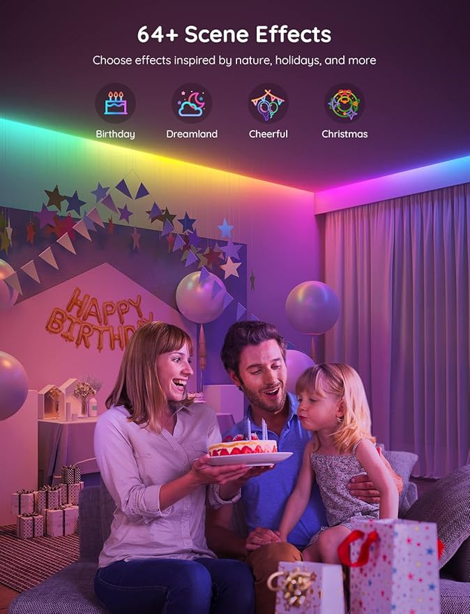 Govee RGBIC LED Strip Lights, 65.6ft Smart LED Lights - Image 6
