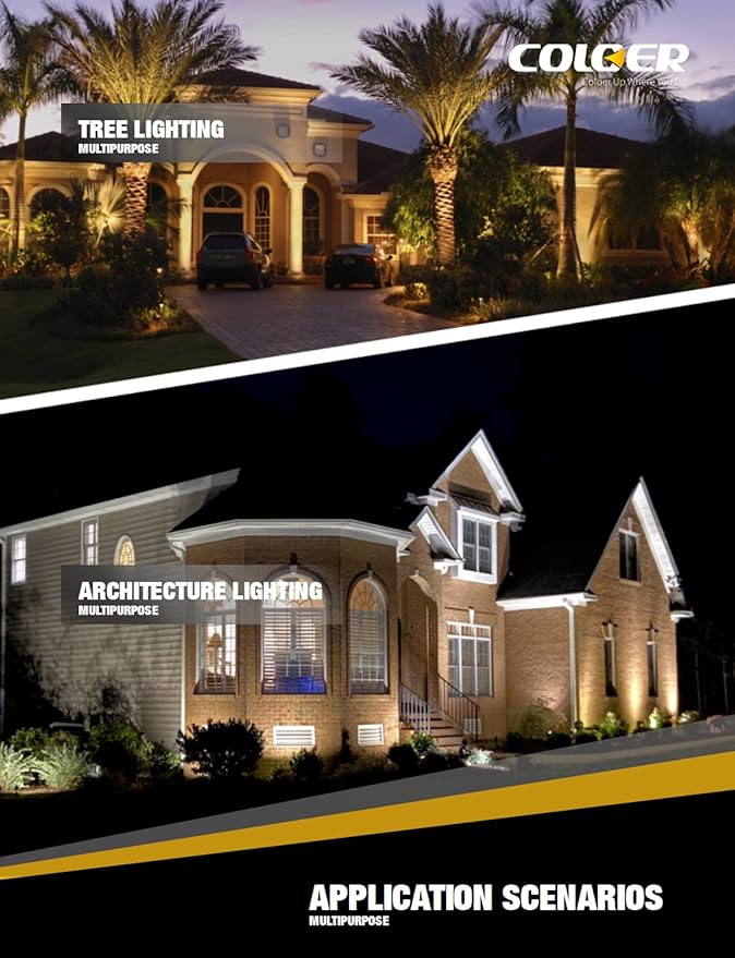 COLOER Brass Landscape Spotlights, 6 Pack Landscape Light Fixture - Image 7