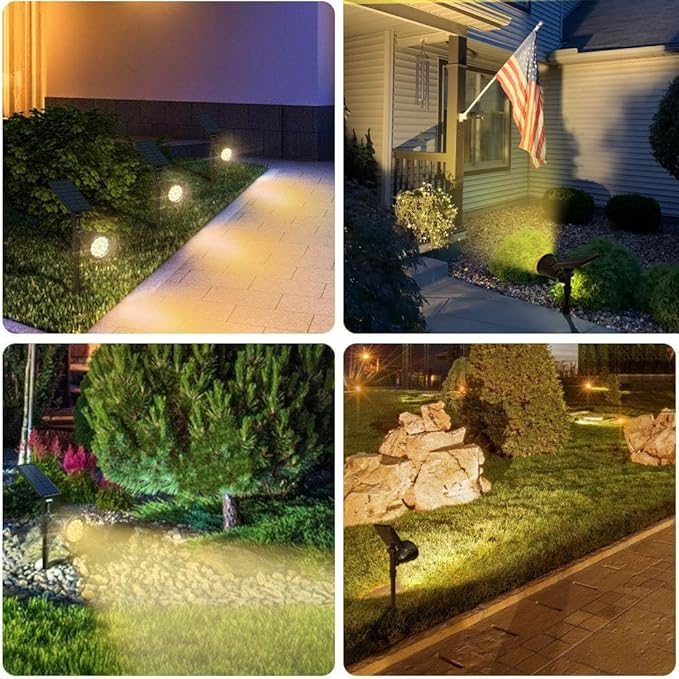 DBF Solar Lights Outdoor, 600LM Solar Spotlights Outdoor Waterproof, 2 - Image 7