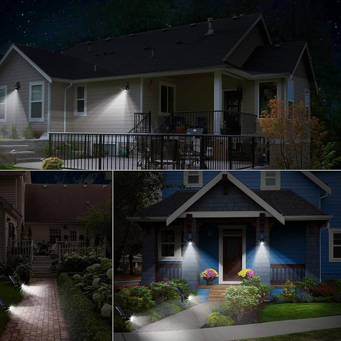 URPOWER Solar Lights Outdoor, 2-in-1 Waterproof Adjustable Solar Spotlights - Image 8