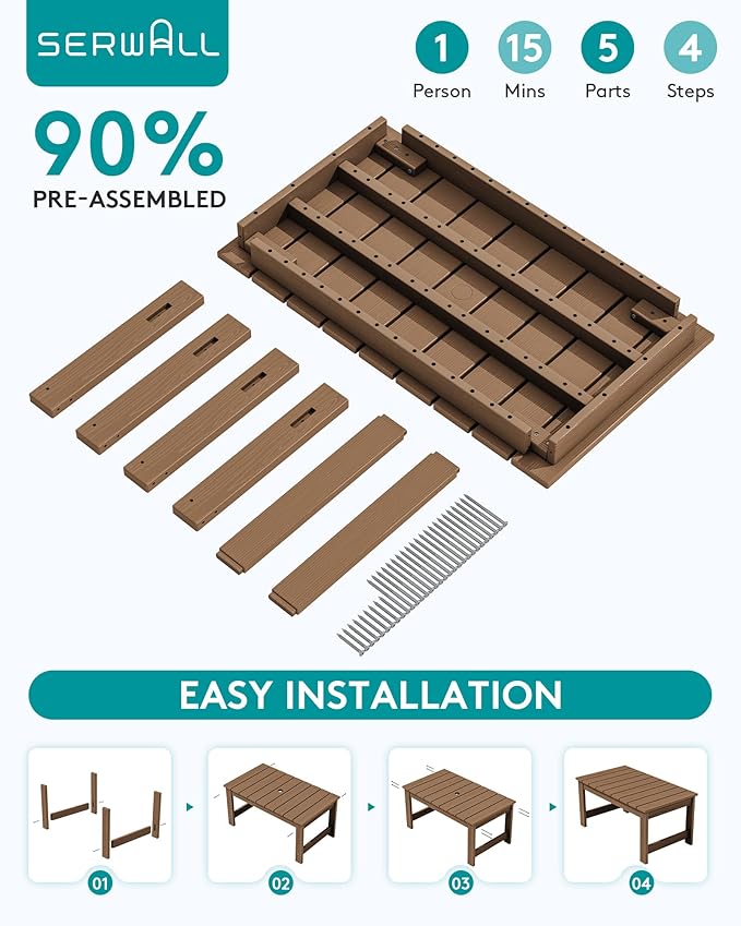 SERWALL Outdoor Coffee Table - Image 8