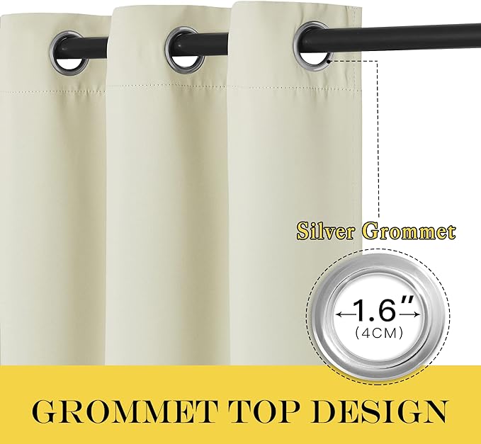 NICETOWN Blackout Living Room Curtain 102 inch Length - Image 5