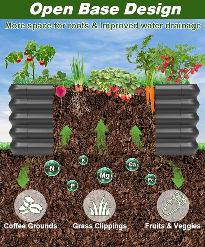 3.0x1.8x1.0ft Raised Garden Bed Kit - Image 5
