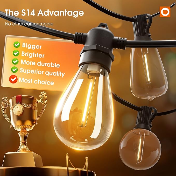addlon 25FT LED Outdoor String Lights - Image 2