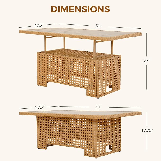 Grand patio 10-Piece Wicker Patio Furniture Set - Image 7