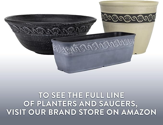 Classic Home and Garden Corinthian Rectangular Planter Box w/Drain Plug - Image 7