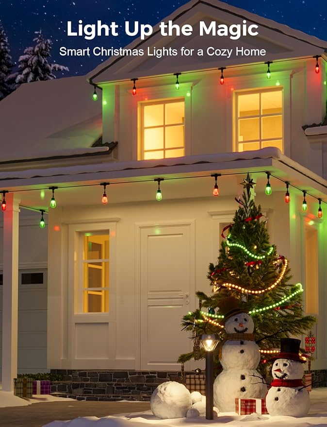 XMCOSY+ Smart Outdoor String Lights, 123Ft Patio Lights Waterproof, App Control - Image 3