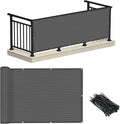 LOVE STORY Balcony Privacy Screen, 2.5'x5' Deck Shield Screen Fence Cover by LOVESTORY