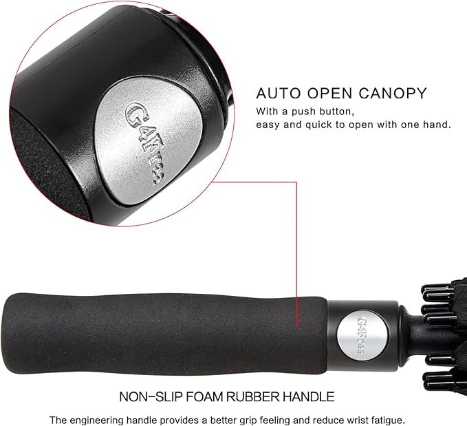 G4Free 47/54/62/68/72 Inch Automatic Open Golf Umbrella Oversize Extra Large - Image 8