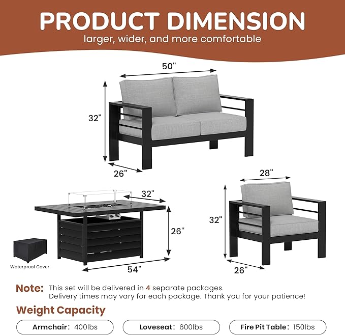 Solaste Aluminum Patio Furniture Set - Image 9