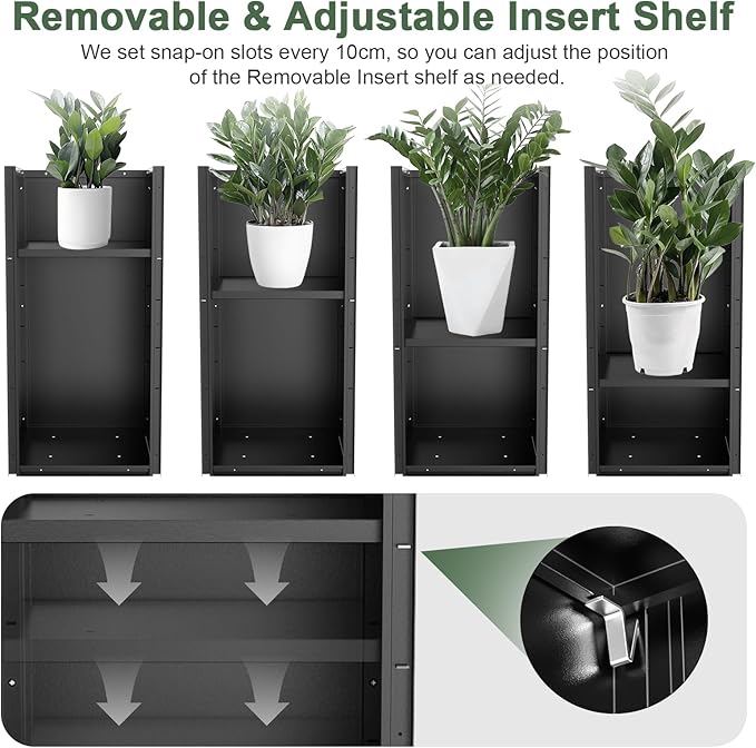 Metal Large Planter Box 15" L x 15" W x 30" H 2 Pack, Heavy Duty Tall Rectangle - Image 4