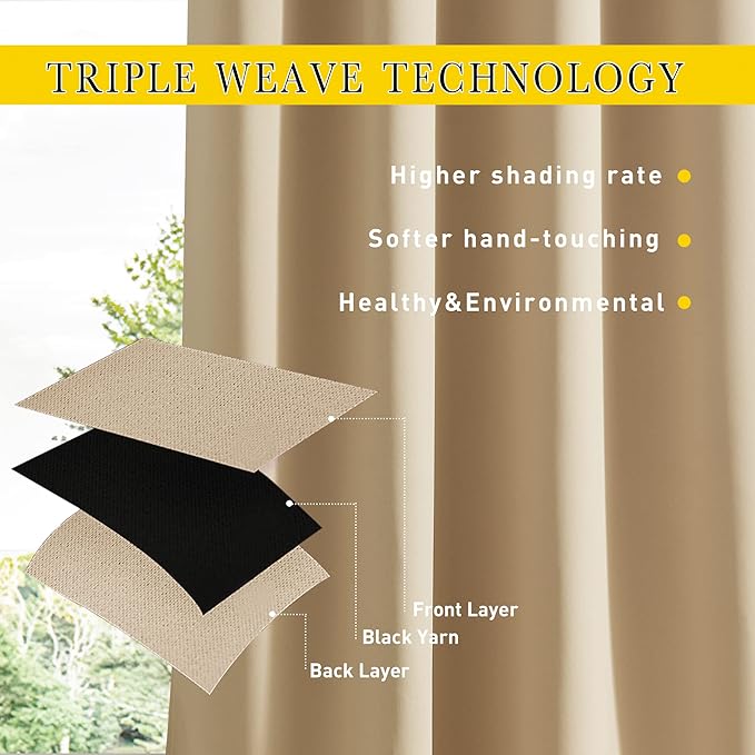 NICETOWN 2 Panels Outdoor Curtains - Image 4