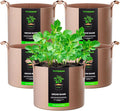 VIVOSUN 5-Pack 10 Gallons Grow Bags Heavy Duty Thickened Nonwoven Fabric Pots by VIVOSUN