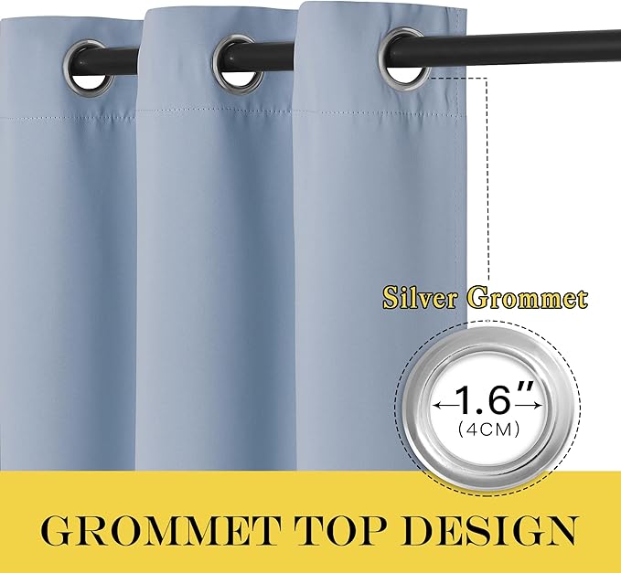 NICETOWN Blackout Window Curtain 90 inch Length - Image 6